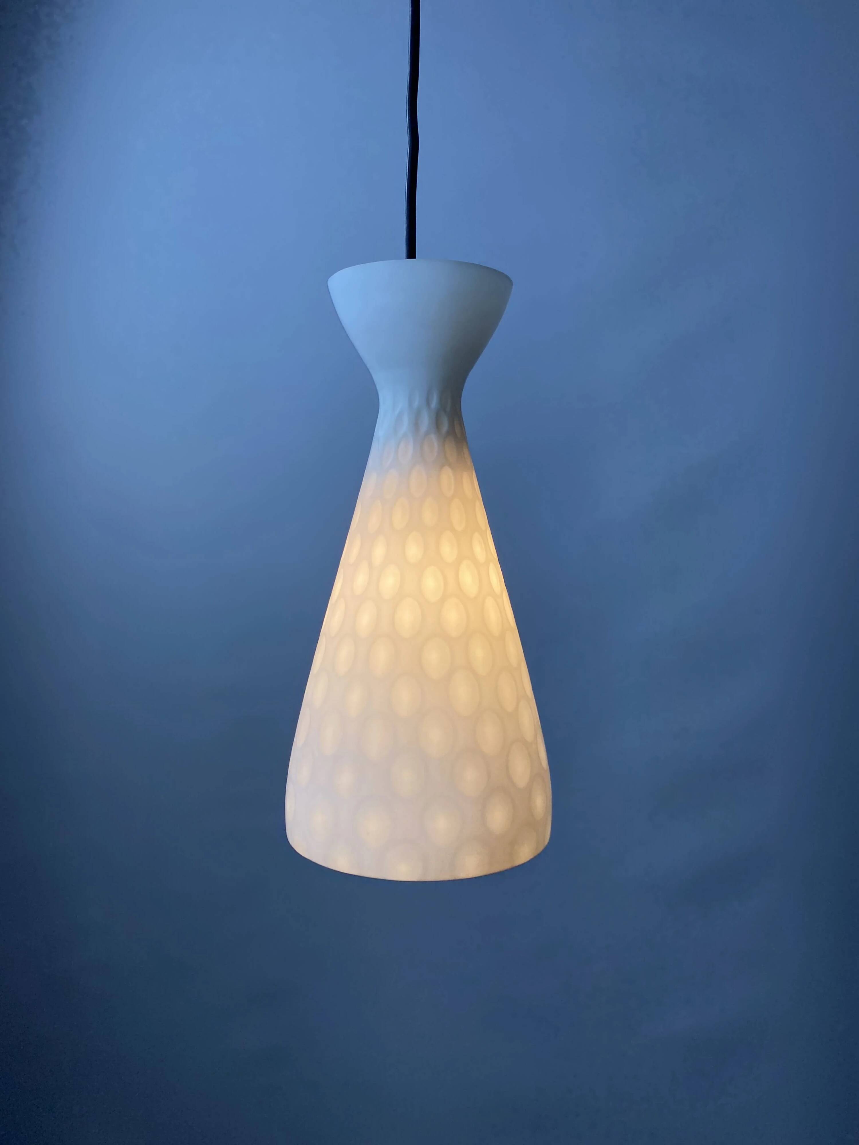 Glass hanging lamp by Aloys Gangkofner IBIZA for Peill & Putzler 1960