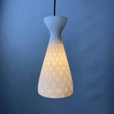 Glass hanging lamp by Aloys Gangkofner IBIZA for Peill & Putzler 1960