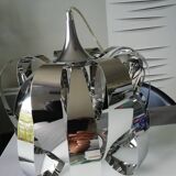 Vintage chrome pendant light