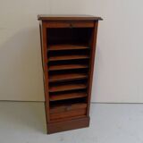 Antique filing cabinet with roller shutter