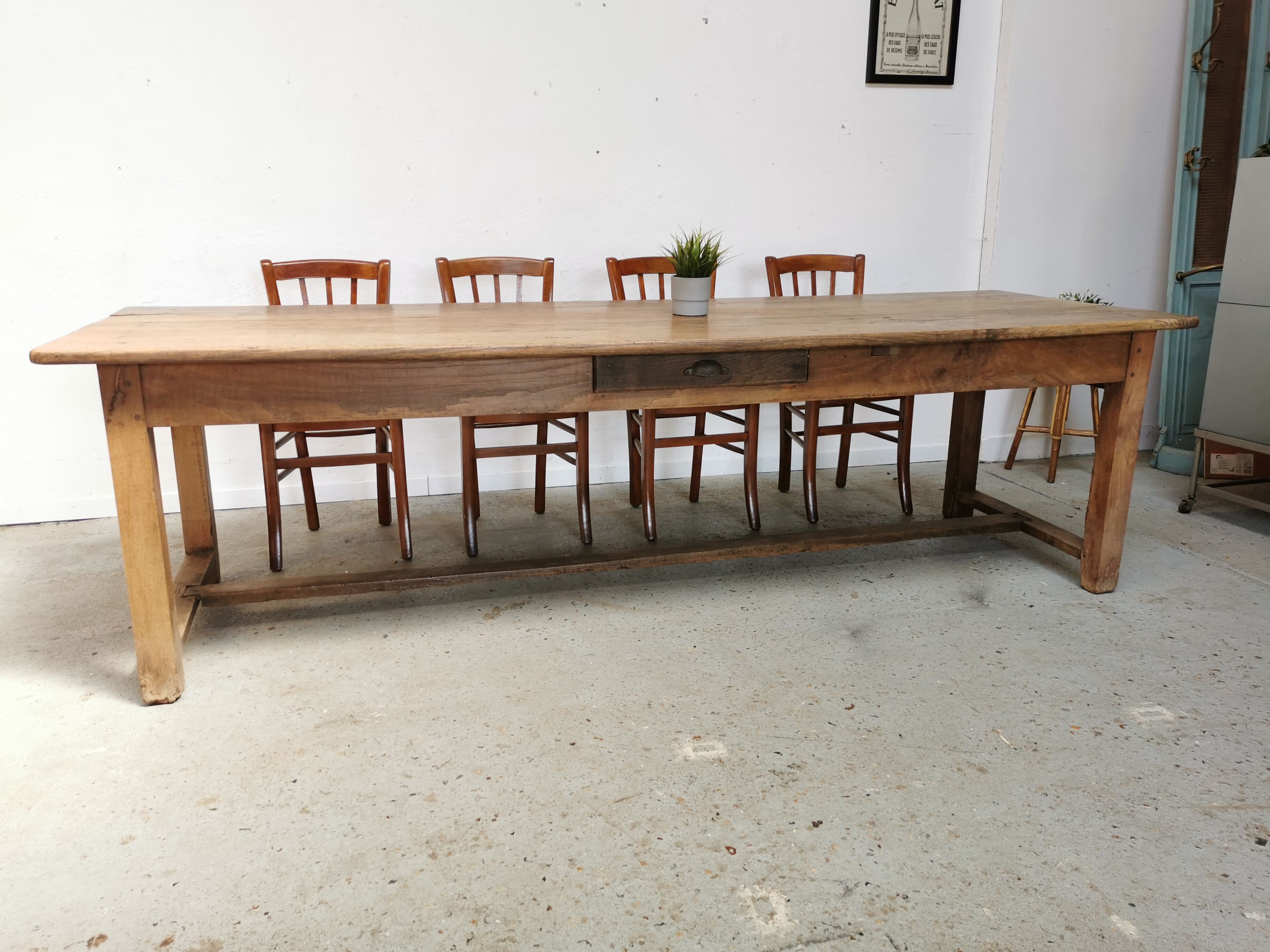 Table de ferme en chêne 260cm