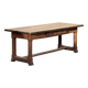 Solid wood farmhouse table with drawer