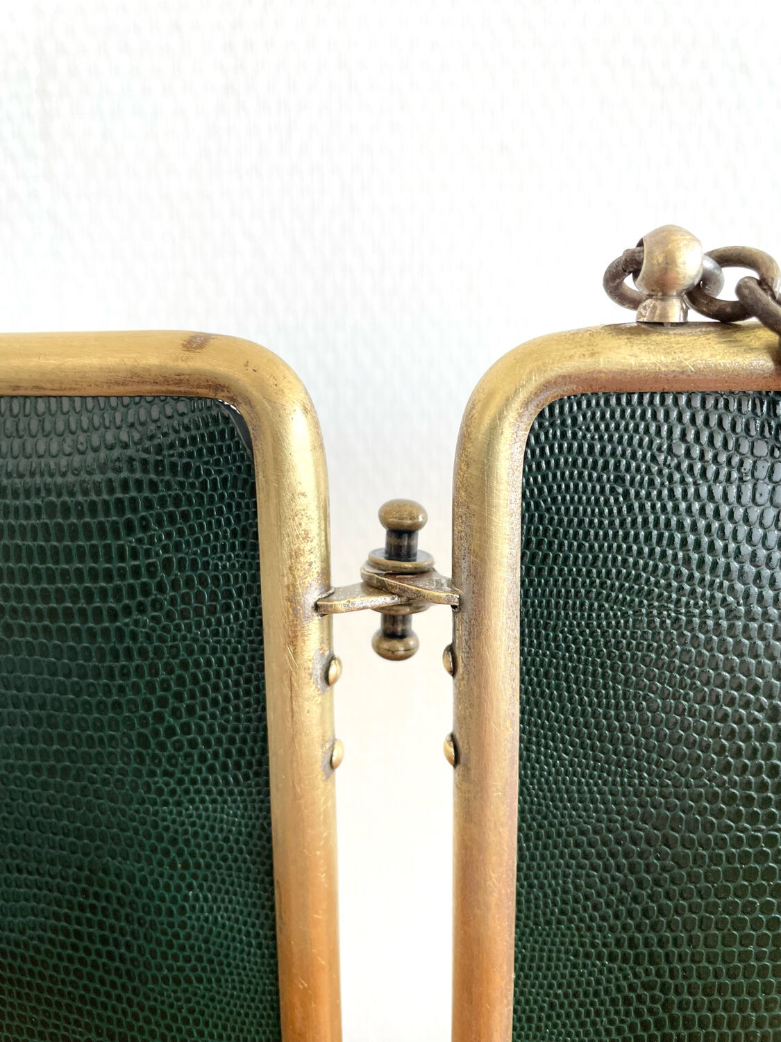 Triptych barber's mirror