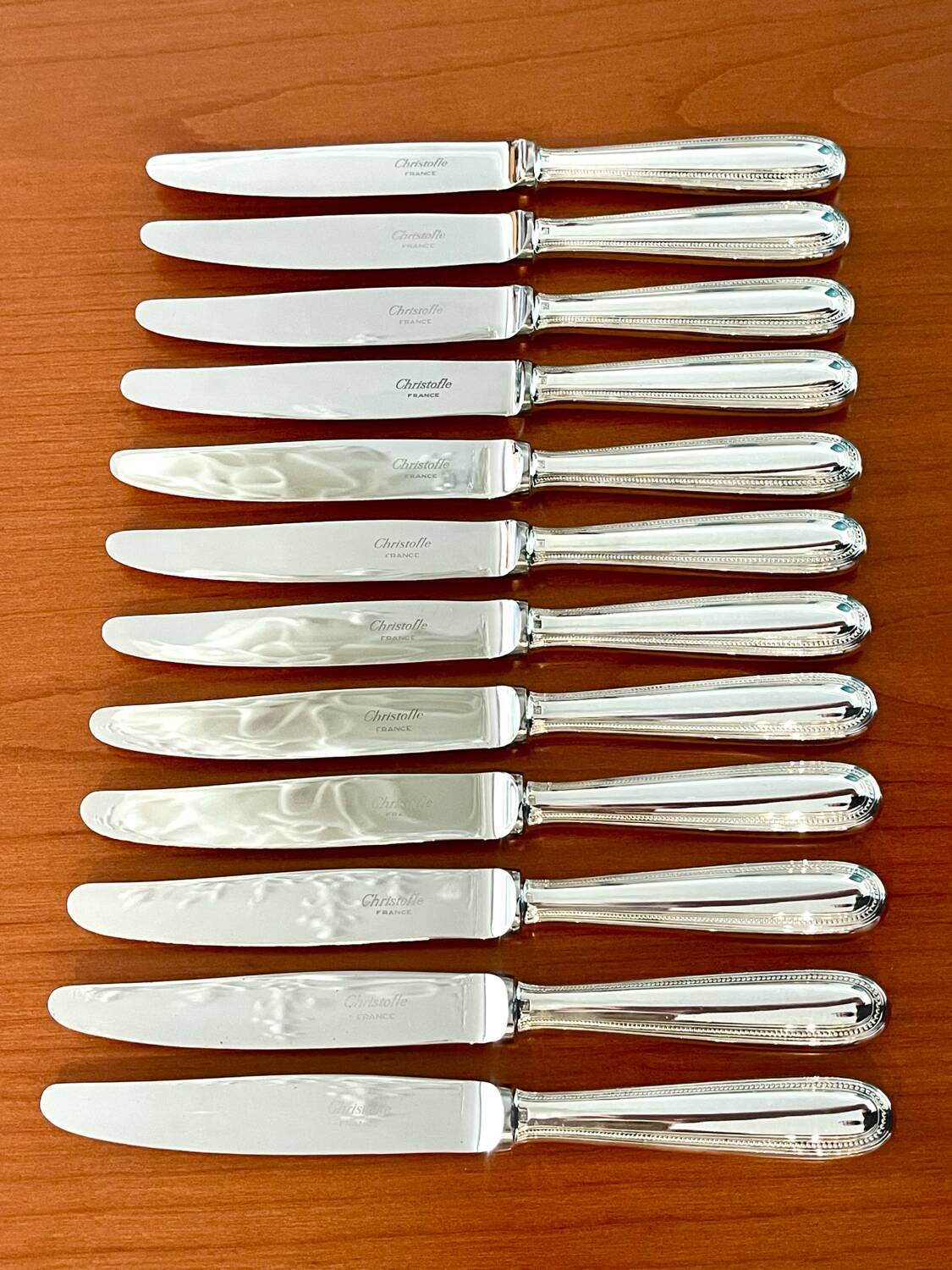 Christofle pearl flatware, 60 pieces, excellent condition