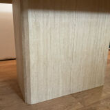 Travertine dining table 6/8 people
