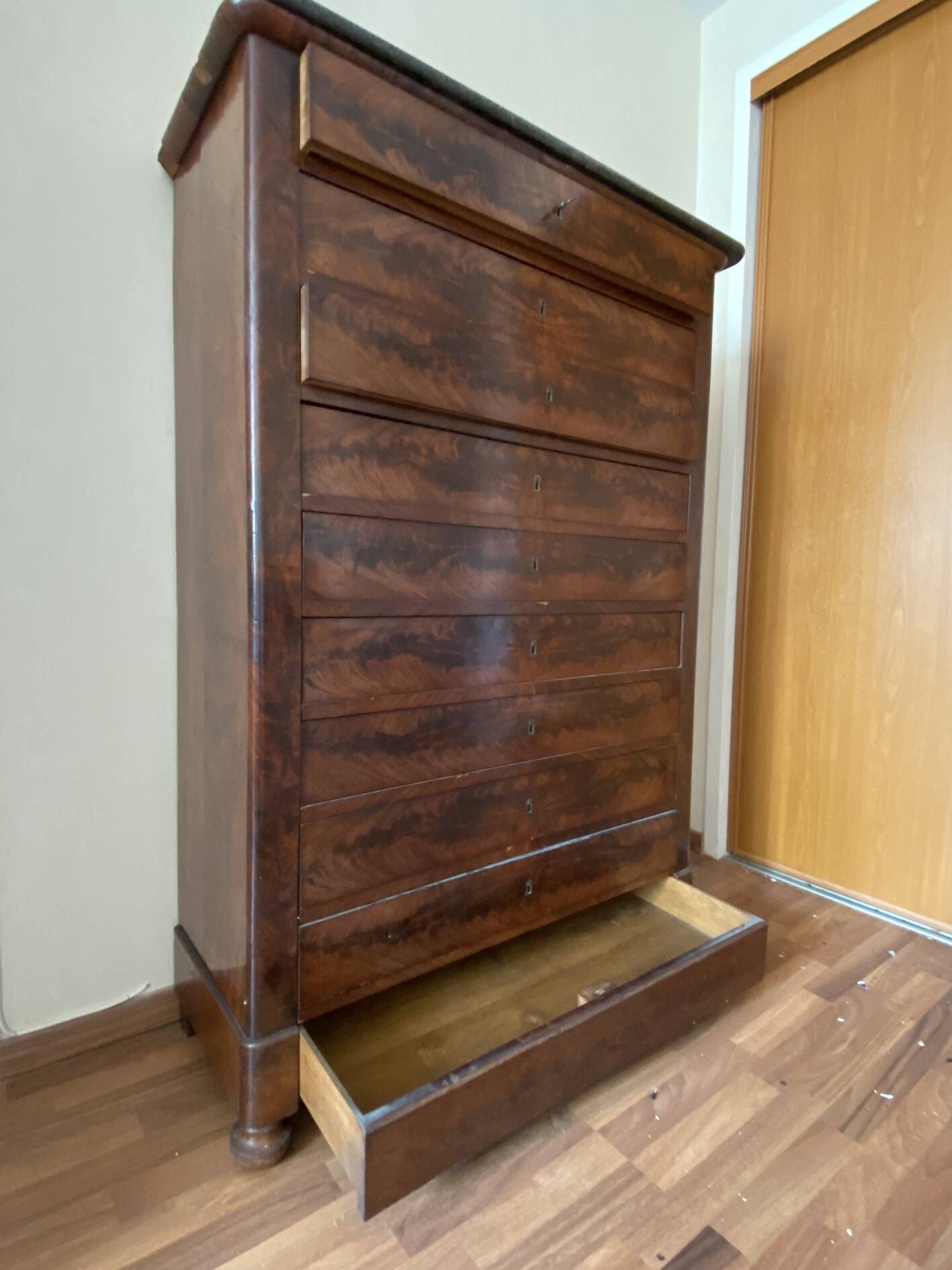 Chiffonnier Dizainier Acajou
