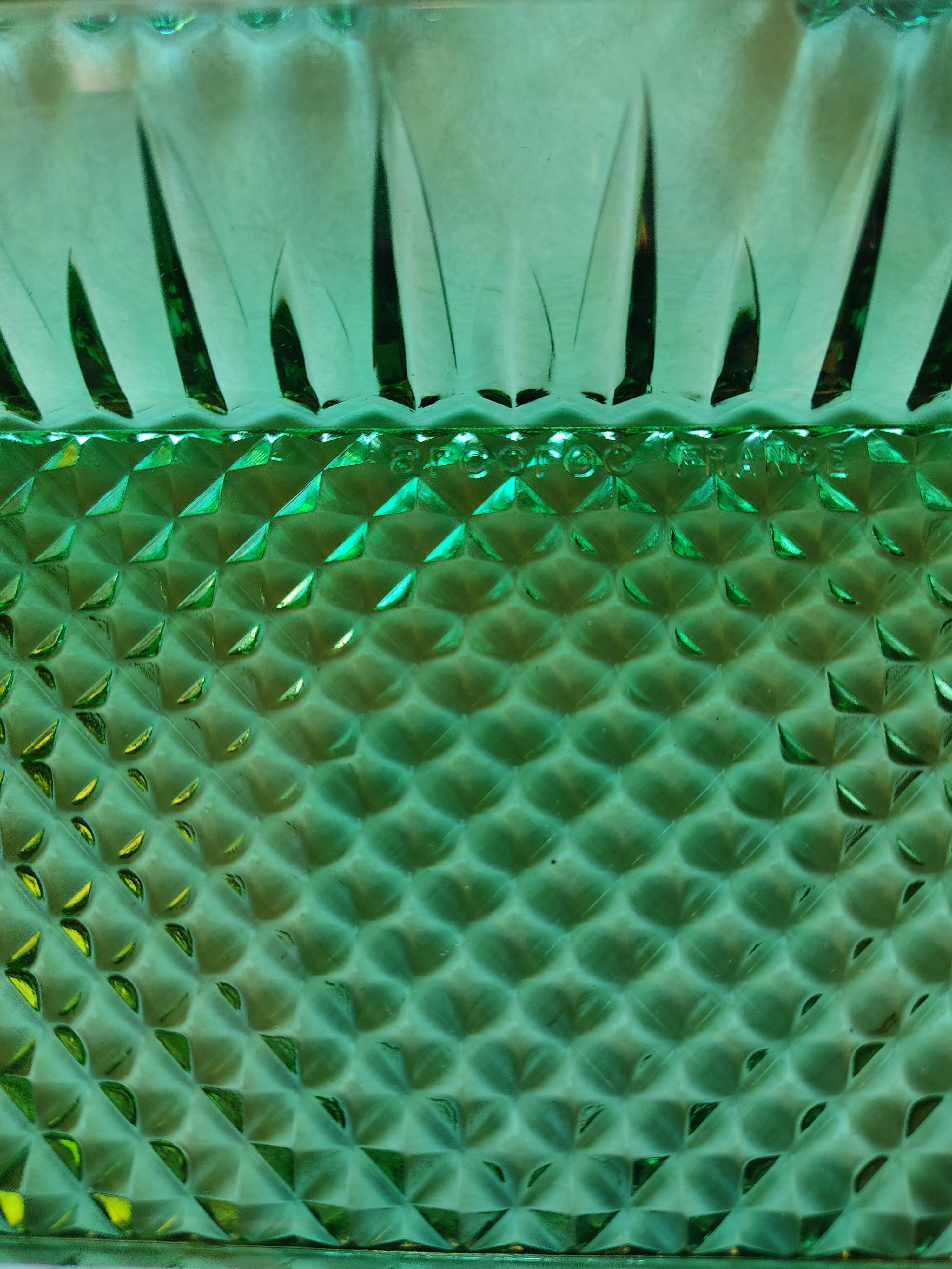 Vintage green presentation dishes