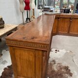 Large corner bar counter from the late 19th century.