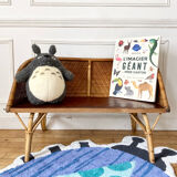 Vintage rattan children's bench