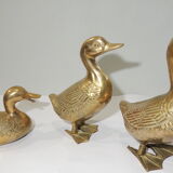 Brass/vintage duck set