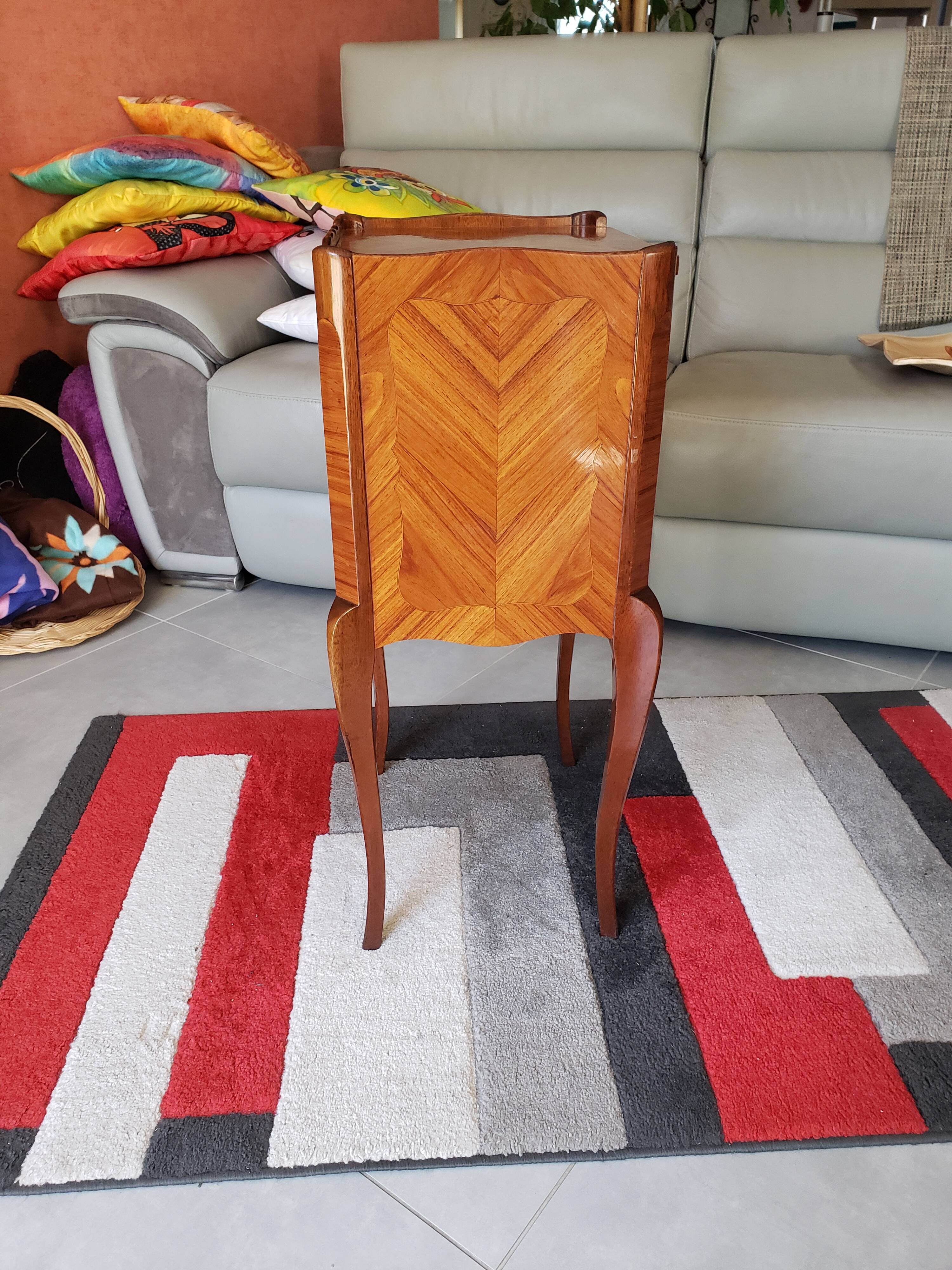 Louis XV style bedside table in rosewood