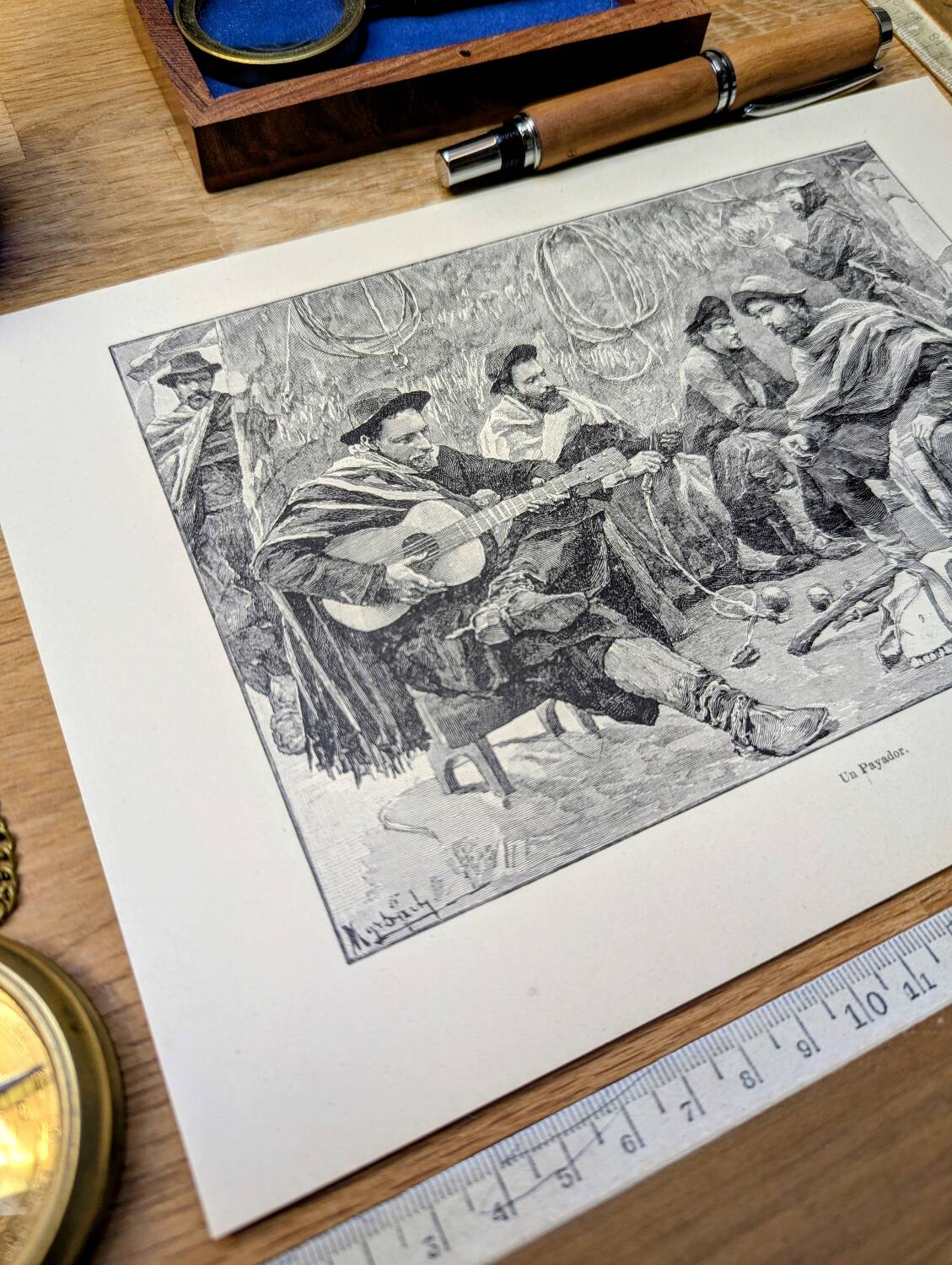 Printed in 1898, A Payador in Argentina.