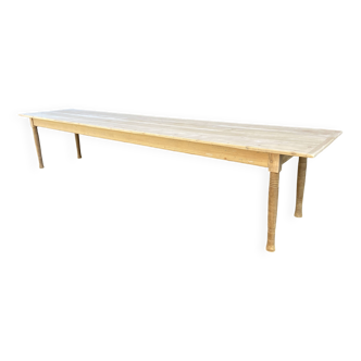 Very large 380 cm fir farmhouse table