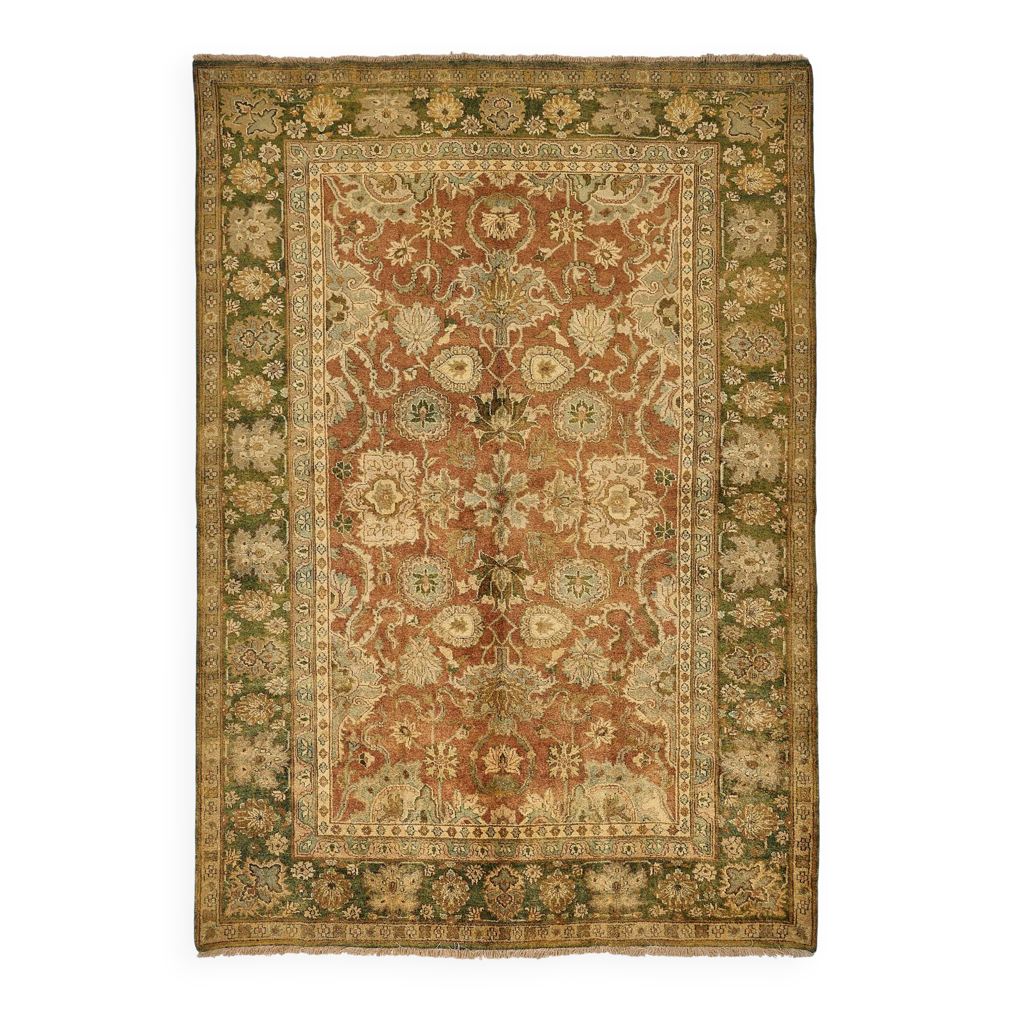 Turkish Handknotted Wool Oushak Rug 186 cm x 265 cm