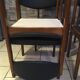 Série de 6 chaises teck simili cuir