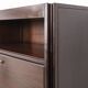 Vintage 60's highboard sideboard in wooden mangiarotti design for molteni