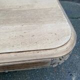 Restored Art Deco dining table in solid oak, 1940