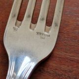 Ercuis - Set of 11 Sully table forks - silver-plated metal