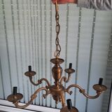 Brass chandelier