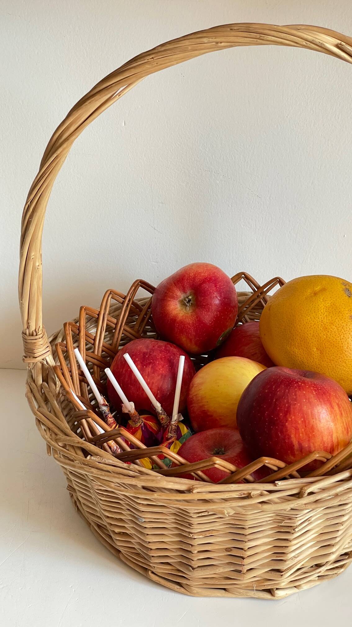 Vintage rattan baskets