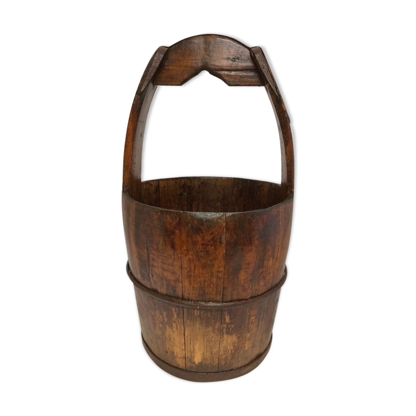 Old Chinese wooden bucket