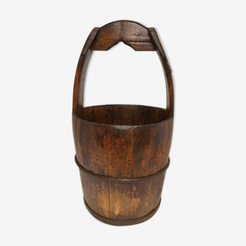 Old Chinese wooden bucket