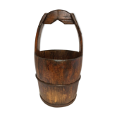 Old Chinese wooden bucket