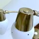 Pair of Scandinavian Lamps, Teak Glass