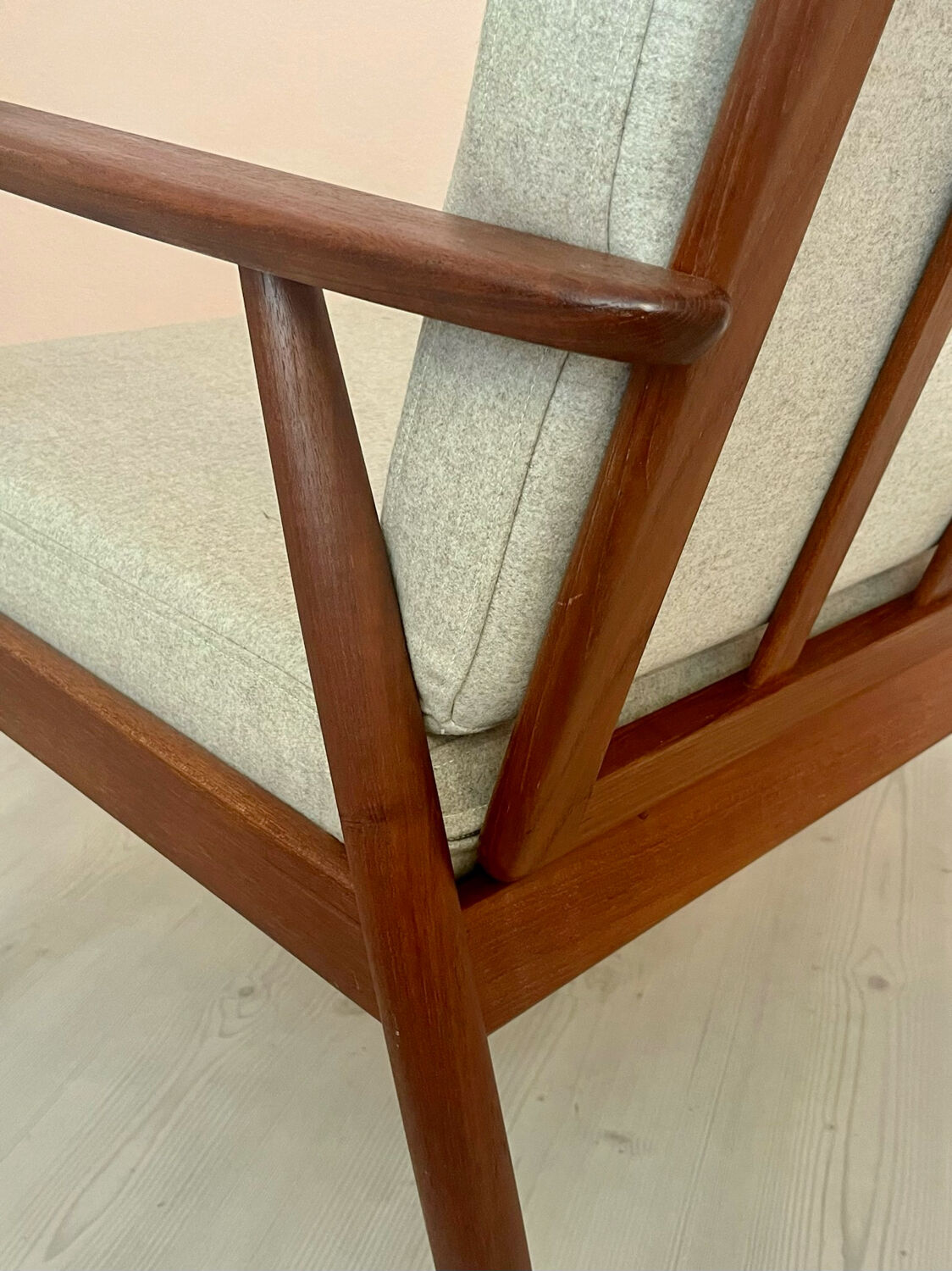 Danish midcentury teak easy chair by Getama