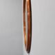 1970s Oval Wooden Mirror, Italy