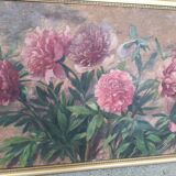 Ancient peonies painting