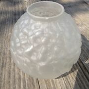 Vase boule art déco paire décor fleurs et feuilles