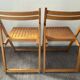 Pair of vintage folding chairs from the 70s-80s