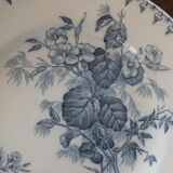 6 flat plates Sarreguemines U&C Flore - blue