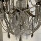 Louis XV style "Fontaine" chandelier in bronze and 20th century pendants