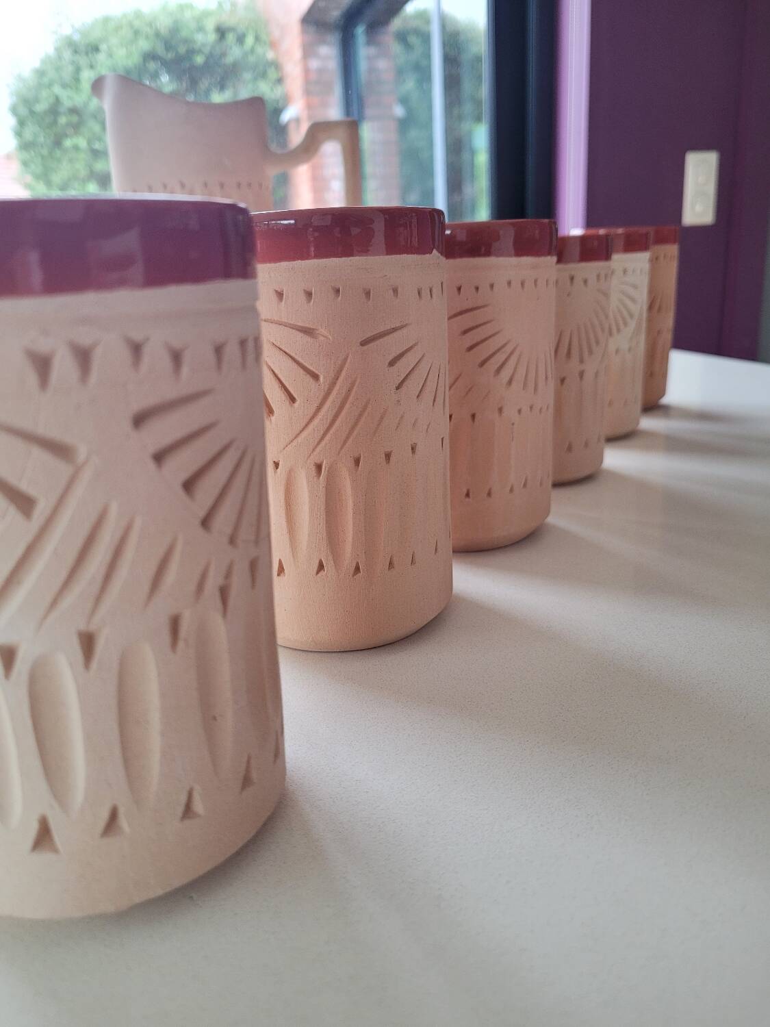 Terracotta orangeade service