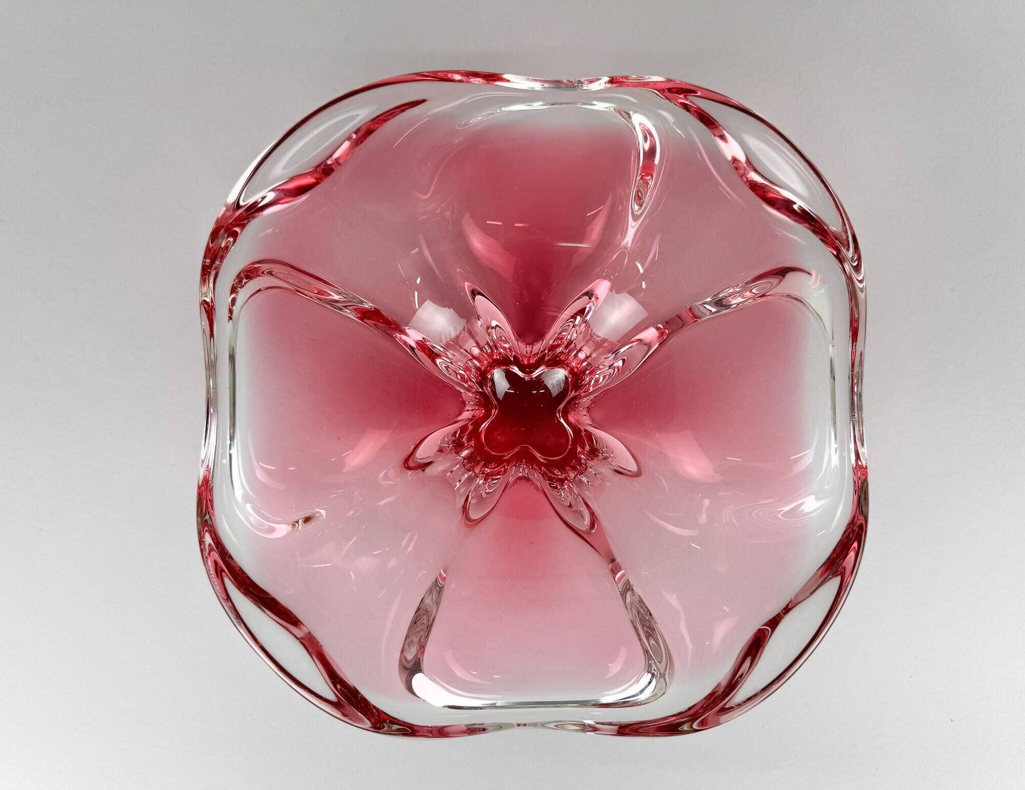Art Glass Bowl by Josef Hospodka for Chribska Glassworks, 1960's