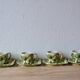 Vintage tea service in glazed ceramic - shape of conchs or shells