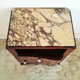 Bedside table in macassar ebony