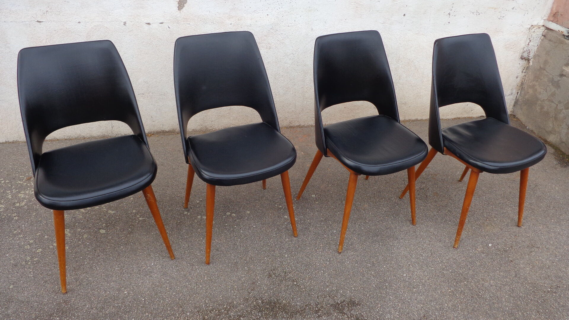4 vintage chairs 60'