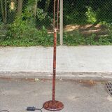Lampadaire italien vintage effet marbre bordeaux