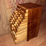 Meuble 24 tiroirs manufrance layette d'horloger
