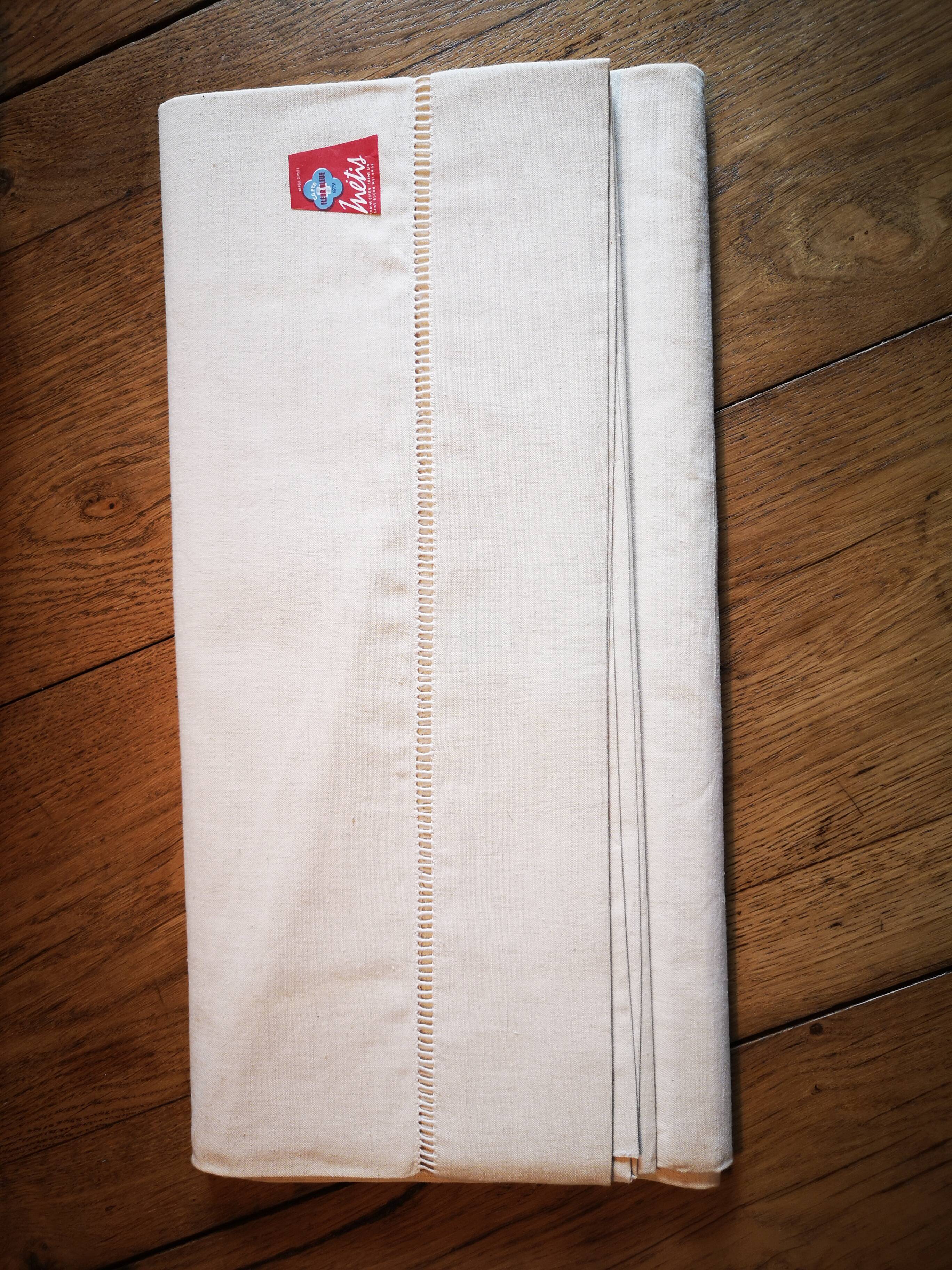 Lot of 6 old sheets in métis 285 x 200 cm