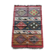 Kilim carpet in burlap and cotton. 120cm x 190cm