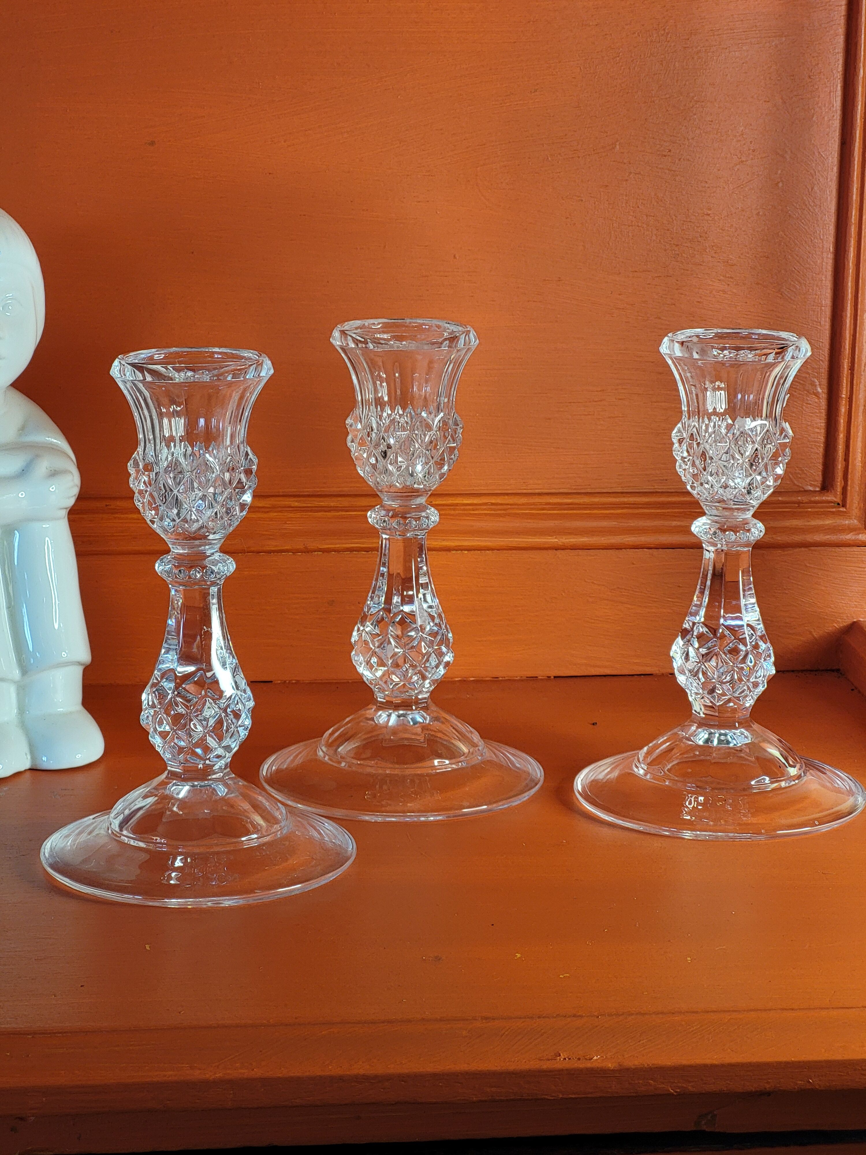 Crystal candle holders