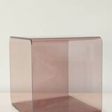 Table d'appoint, cube en plexiglas
