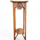 Tall Art Nouveau carved wooden side table