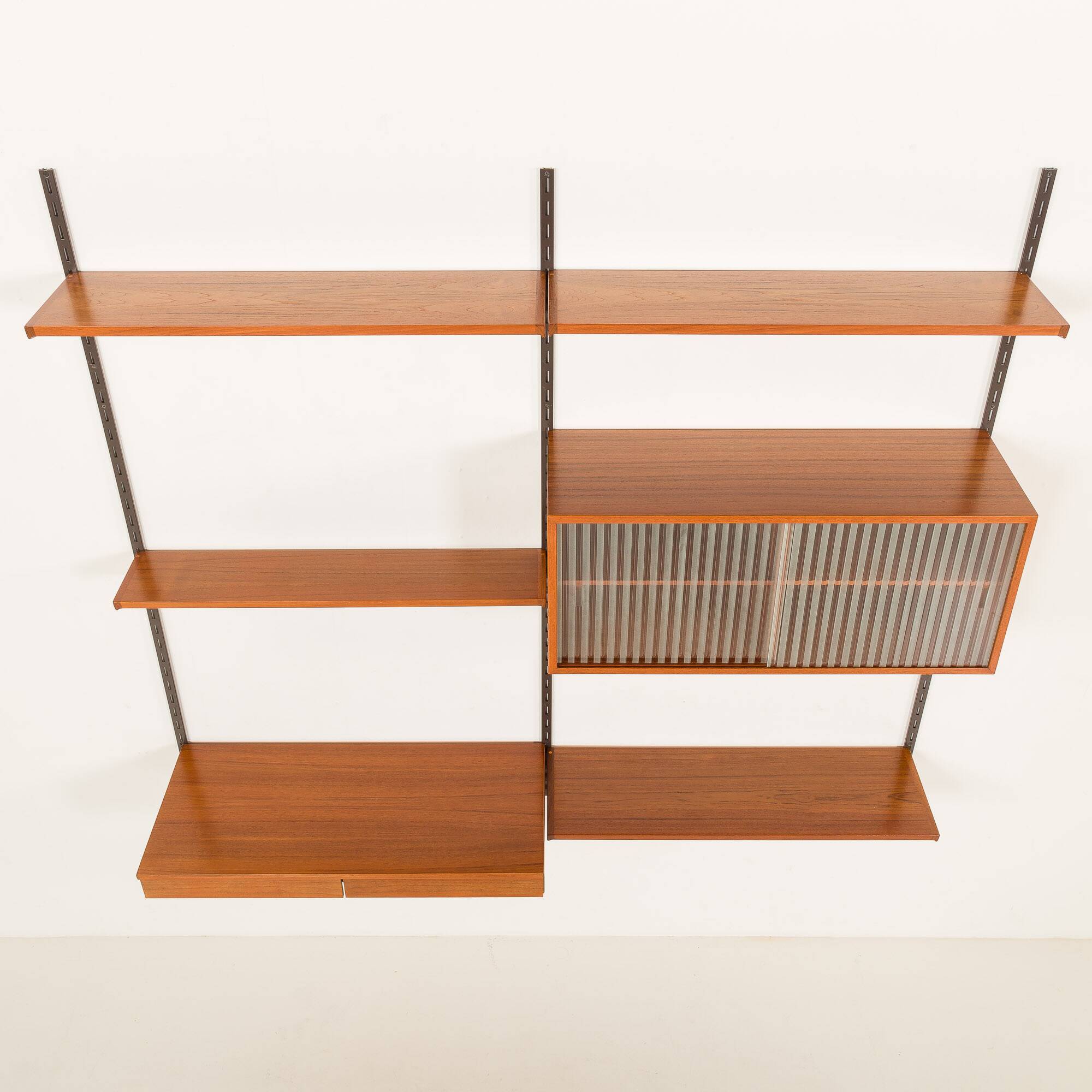 Kai Kristiansen shelving unit with a desk for FM Mobler, 1960s