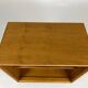 Vintage walnut shelf nightstand 60s mid-century bookcase
