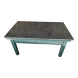 Rectangular coffee table in wood and slate